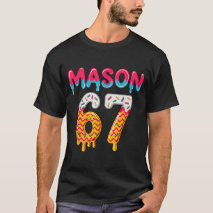 T-shirt Six Seven Crème Glacée Dégoulinante 67 Mason Mème 