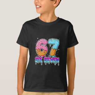 T-shirt Six Seven Crème Glacée Drip Cool Meme 67 Drôle Gen