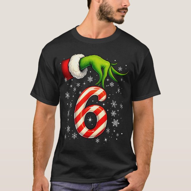 T-shirt Six Seven Funny Christmas Couple Matching Meme  (Devant)