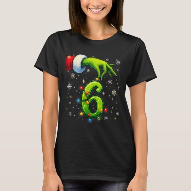 T-shirt Six Seven Funny Christmas Meme Couple Matching  (Devant)