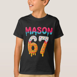 T-shirt Six Seven Ice Cream Drip 67 Mason Mème 