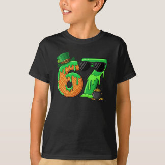 T-shirt six seven mème jour de la Saint-Patrick 2026