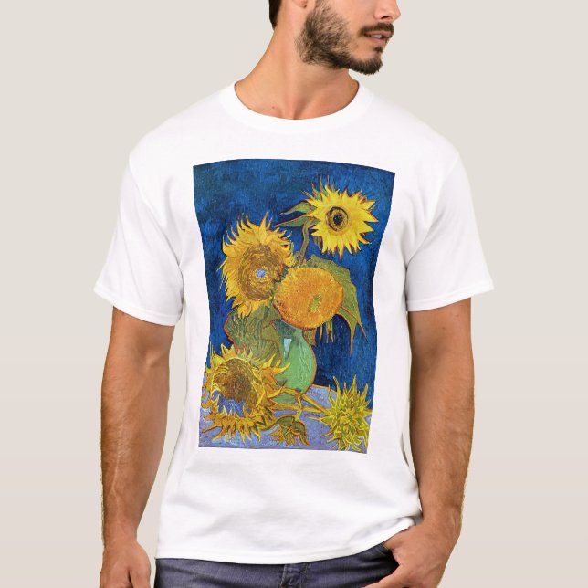 T-shirt Six tournesols, Van Gogh (Devant)