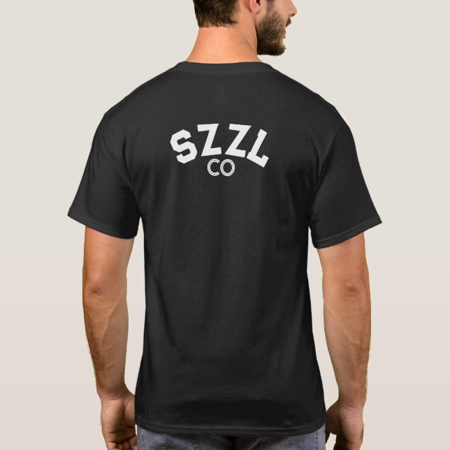 T-shirt Sizzle Co- "Lever, Hustle, Café, Répéter" (Dos)