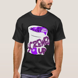 T-shirt Sizzurp De Codéine Écrasée Sur La Promette Du Siro