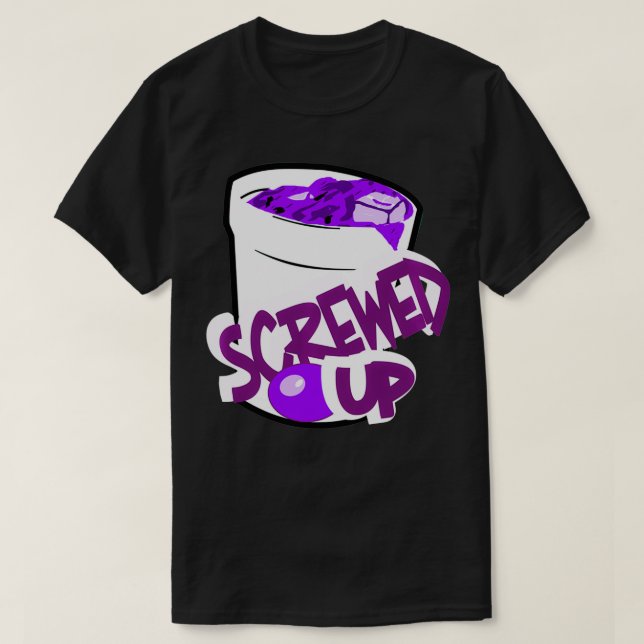 T-shirt Sizzurp De Codéine Écrasée Sur La Promette Du Siro (Design devant)