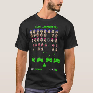 T-shirt SJW Invaders Retro Video Game T Shirt