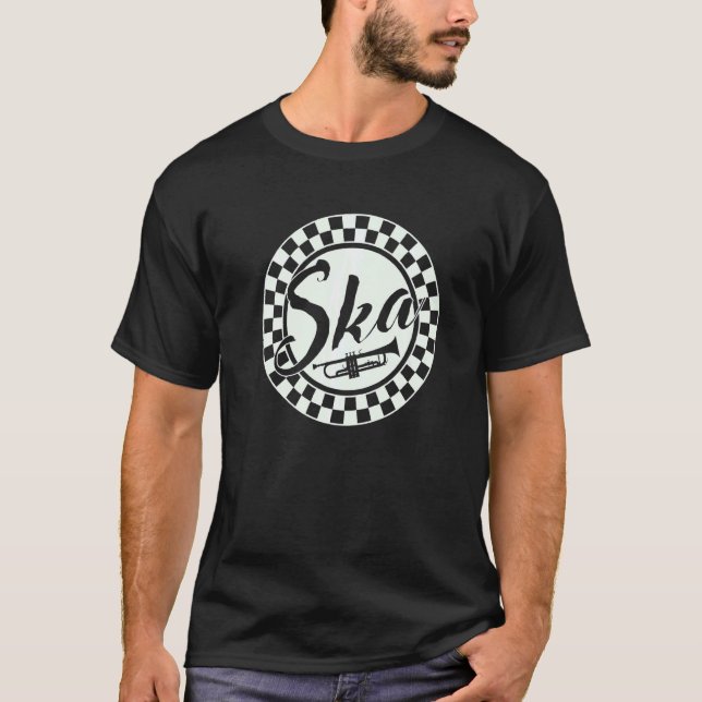 T-shirt Ska Music Trumpet Swing Jazz Music Style (Devant)