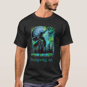 T-shirt Skagway Alaska Howling Wolf Moon Forest Lov