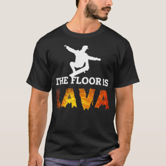 T-shirt Skate Plancher Est Lava Patinage