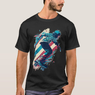 T-shirt Skate Skateboard Helmet Gear Skateboard USA Fl