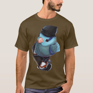 T-shirt SKATEBIRD Skateboard Parrot Crut