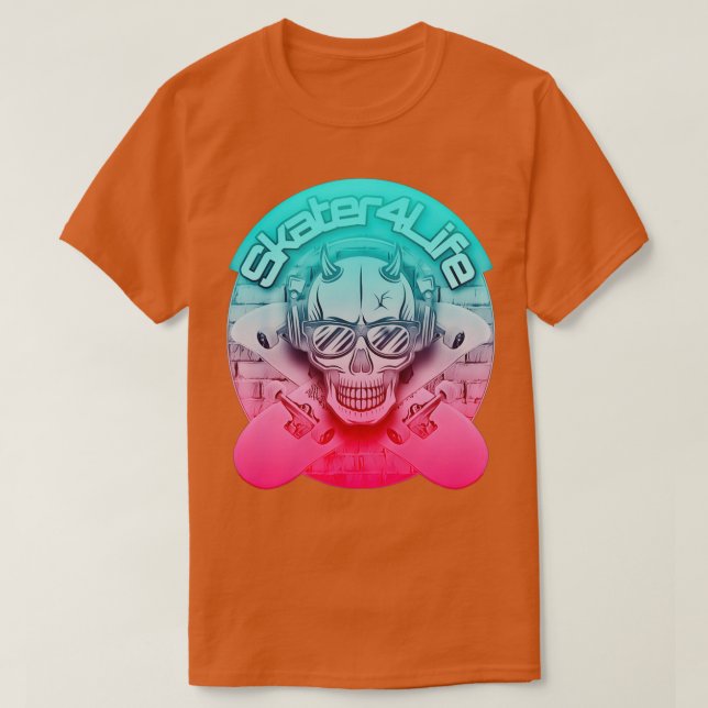 T-shirt Skateboard 123 (Design devant)