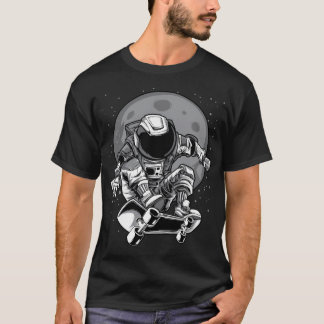 T-shirt Skateboard Astronaut Art