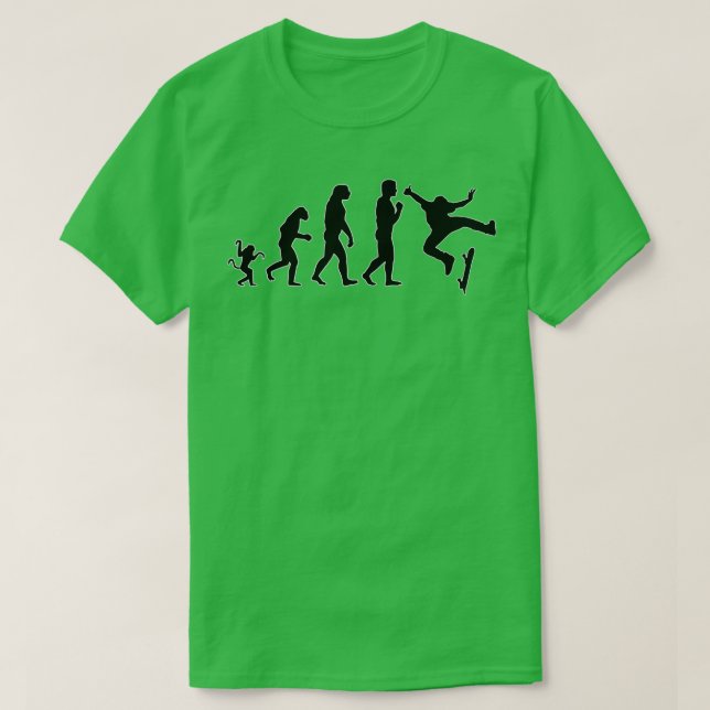 T-shirt Skateboard evolution Skateboard (Design devant)