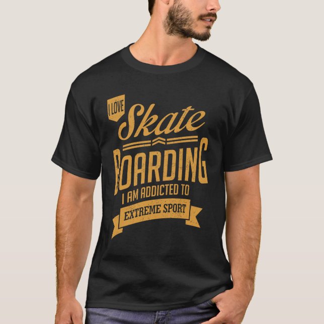 T-shirt Skateboard - Extreme Sport Cadeau (Devant)