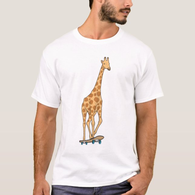 T-shirt Skateboard girafe (Devant)