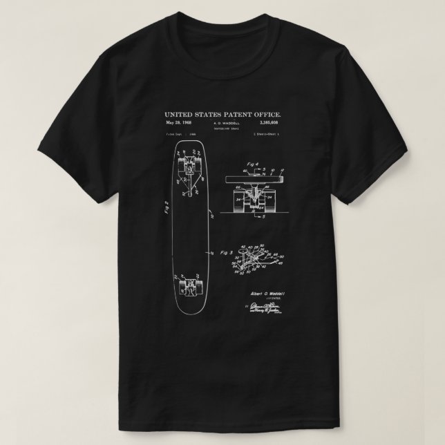 T-shirt Skateboard PatentTShirt (Design devant)