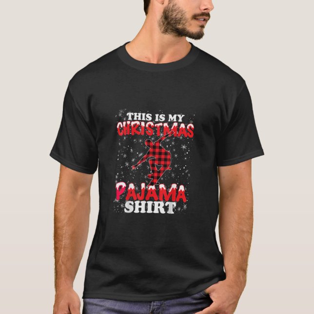 T-shirt Skateboard Skateboarders Cadeaux C'Est Mon Christm (Devant)