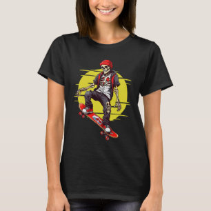 T-shirt Skateboard Skeleton