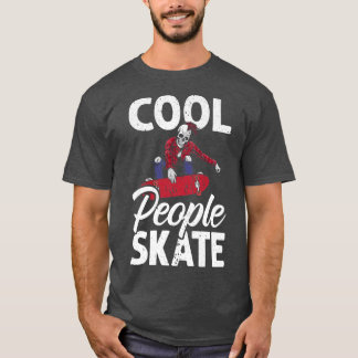 T-shirt Skateboard Skeleton Mohawk Éffrayant