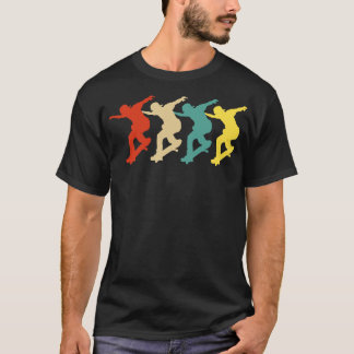 T-shirt Skateboard Vintage Retro Skateboarder