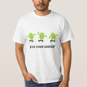 T-shirt Skateboarding androïde