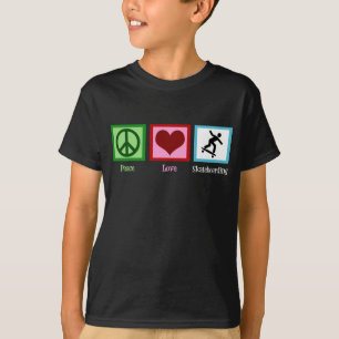 T-shirt Skateboarding d'amour de paix