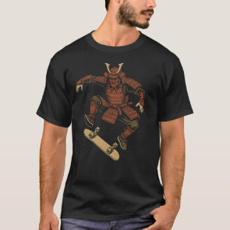 T-shirt Skateboarding Samurai – Urban Streetwear Design