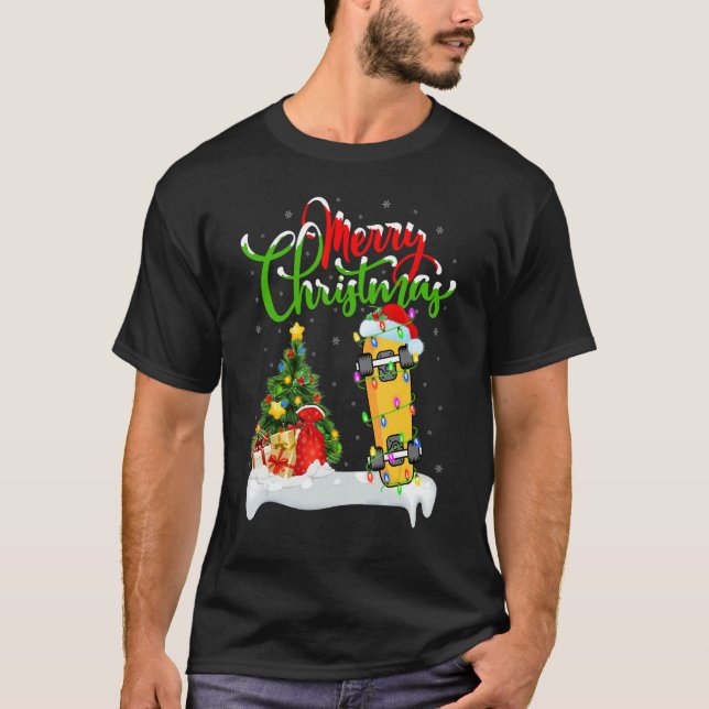 T-shirt Skateboarding   Xmas Decorations Skateboarding Chr (Devant)