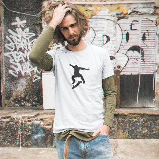 T-shirt Skater Silhouette Skateboard Streetwear Tee