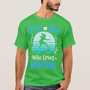 T-shirt Skater Skater Skateboard Rétro
