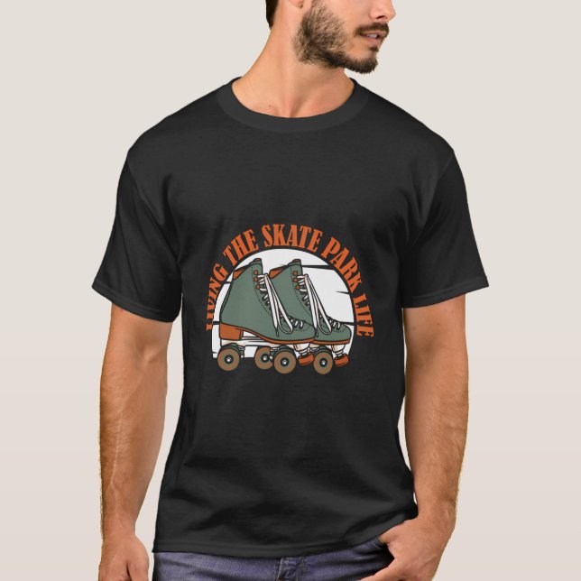 T-shirt Skates Park - Skater Roller Skate (Devant)