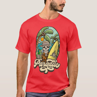 T-shirt Skelet été vintage Surfers Paradise Beach Rétro