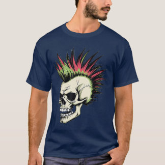T-shirt Skeletal Rebellion Punk Rock Skeleton