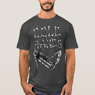 T-shirt Skeleton à main froide Coeur main Vintage pour les