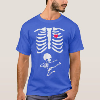 T-shirt Skeleton Baby Pregnant Xray Rib Cage pour Fall Hal