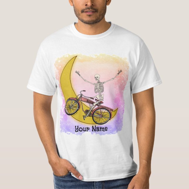 T-shirt Skeleton Bicycle (Devant)