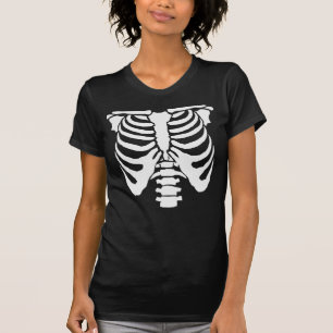 T-shirt SKELETON - Cagnotte à côtes et corde épinière