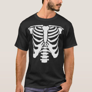 T-shirt SKELETON - Cagnotte à côtes et corde épinière