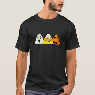 T-shirt Skeleton Candy Corn Crâne Citrouille Fun Halloween