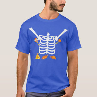 T-shirt Skeleton Candy mignonne Adulte Enfants 