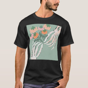 T-shirt Skeleton Citrouille Bouquet Halloween
