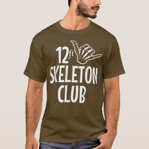 T-shirt Skeleton Club Giant Skelly Halloween Inferno 12 pi
