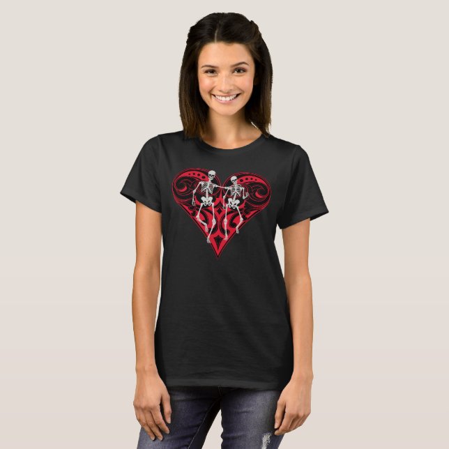 T-shirt Skeleton Couple (Devant entier)