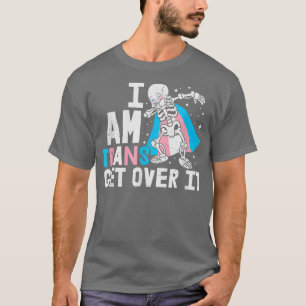 T-shirt Skeleton Dancing Dabbing LGBT-Q Transgender Pride