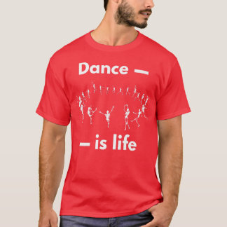 T-shirt Skeleton Danser Skeleton Danser est la vie Hallowe