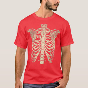 T-shirt Skeleton de cage de côtes