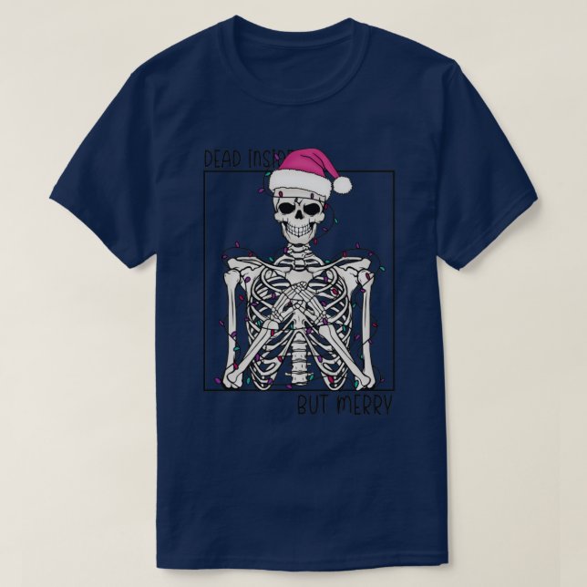 T-shirt Skeleton de Noël1 (Design devant)