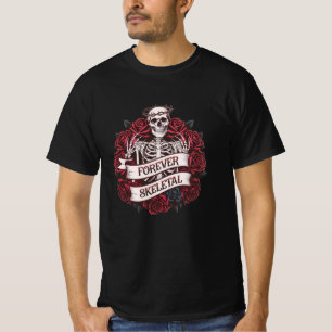 T-shirt Skeleton design original et rétro pour fans